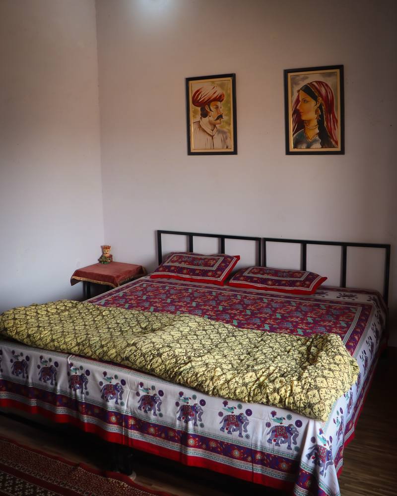 AC double bed room at Umaid Safaris